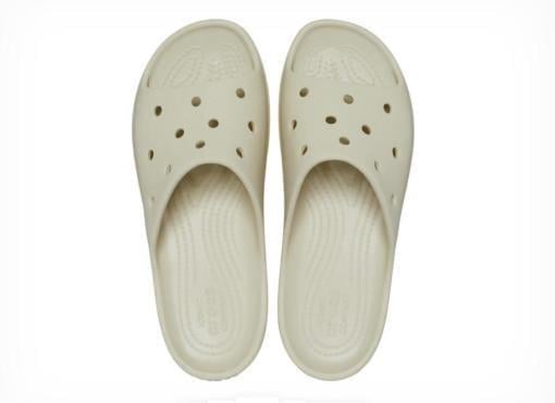 Шлепанцы женские Crocs Classic Platform Slide M8W10 р. 41 26,5 см Bone (208180) - фото 4