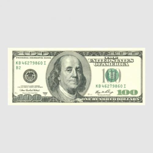 Стикер Американський Доллар 30x12,6 см Зеленый (21560428)