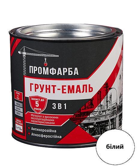 Грунт-эмаль антикоррозионная ПРОМКРАСКА 3в1 2,5 кг 1,85 л Белый