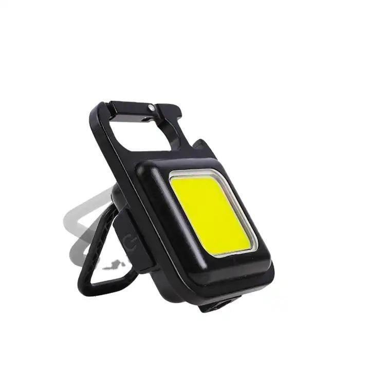 Ліхтарик-брелок акумуляторний металевий з USB-зарядкою магнітному і карабіном 3в1