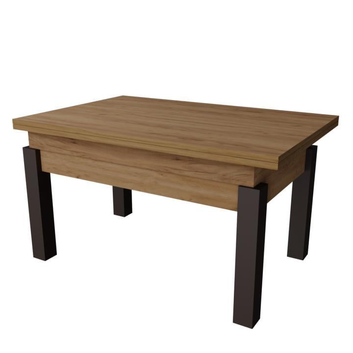 Стіл-трансформер журнальний Neman Баттерфлай дерево/ДСП Венге/Дуб крафт золотий - фото 4 Стіл-трансформер журнальний Neman Баттерфлай дерево/ДСП Венге/Дуб крафт золотий - фото 4