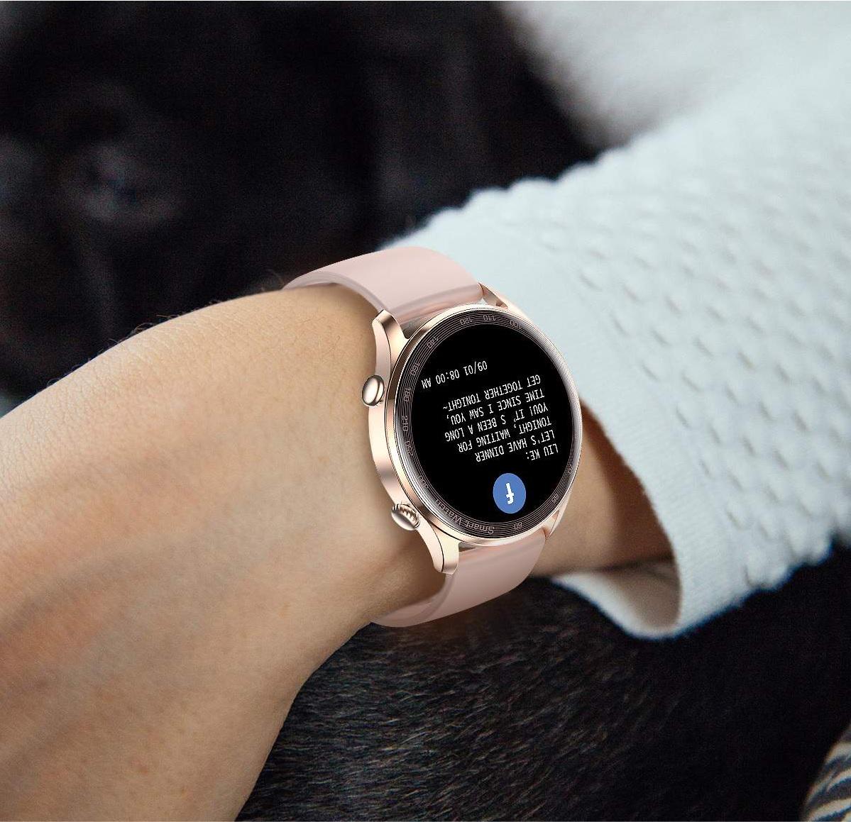 Смарт-часы Lemfo Ak32 Gold пульсометр/тонометр/разговор 2 ремешка - фото 10