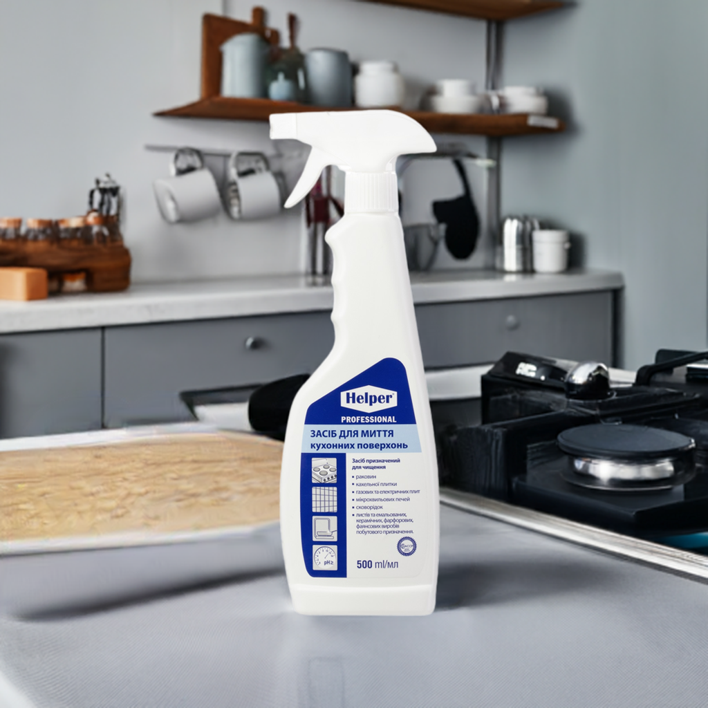 Засіб для миття кухонних поверхонь Helper з розпилювачем 500 мл концентрат (40778618) - фото 2