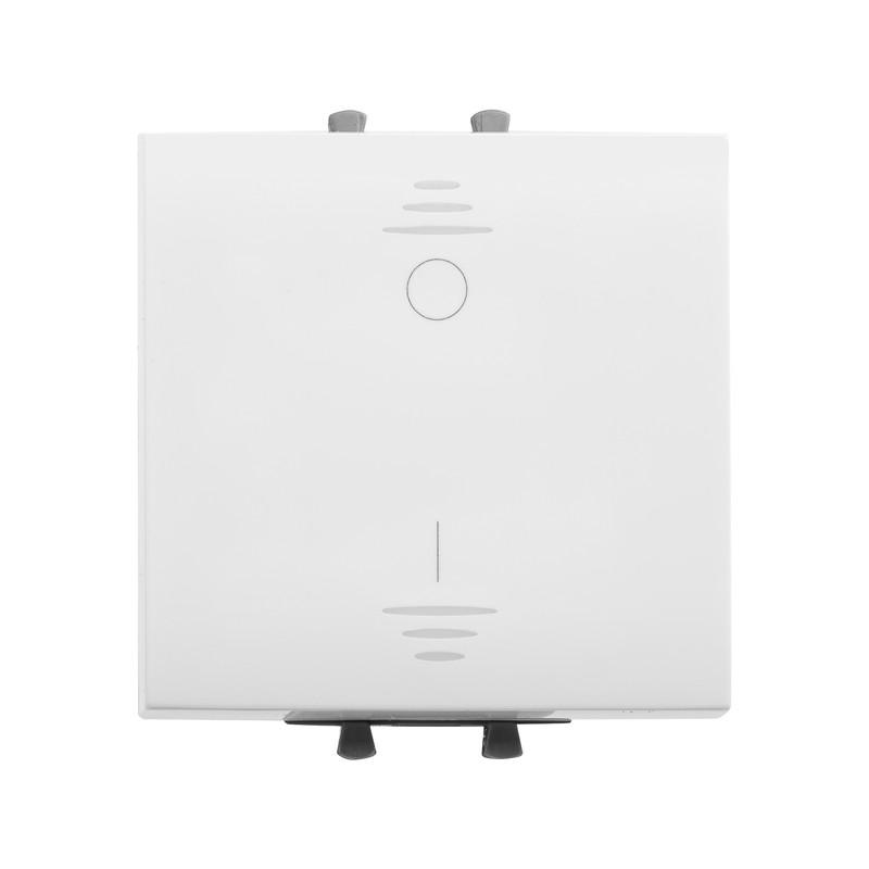 Выключатель ДКС Avanti 1-клавишный 2 модуля Белый (4400222)