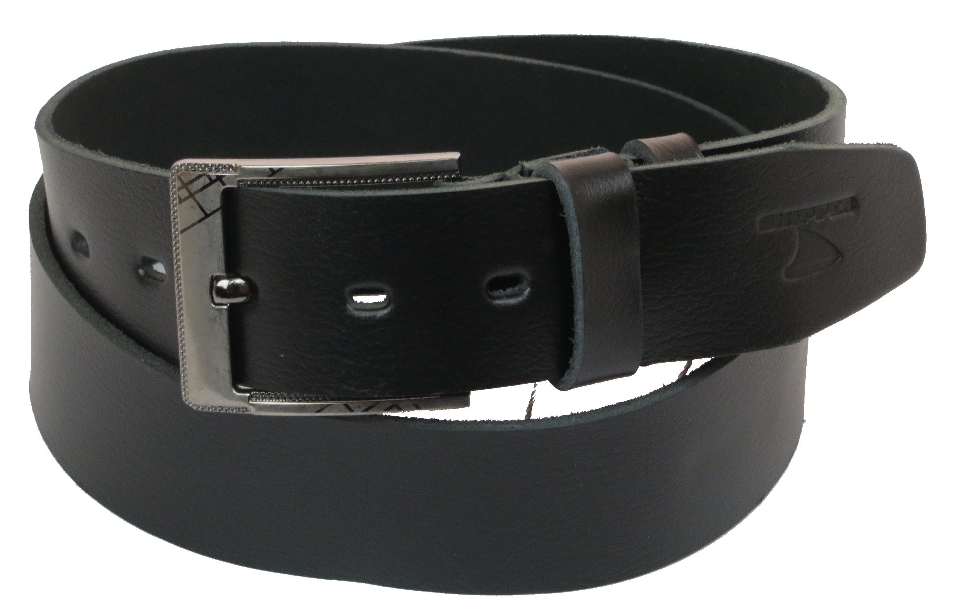 Ремень мужской Skipper кожаный Черный (1159-45)