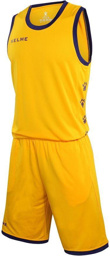 Баскетбольная форма KELME Basket Classic Set M Желтый/Синий (3881021.717)