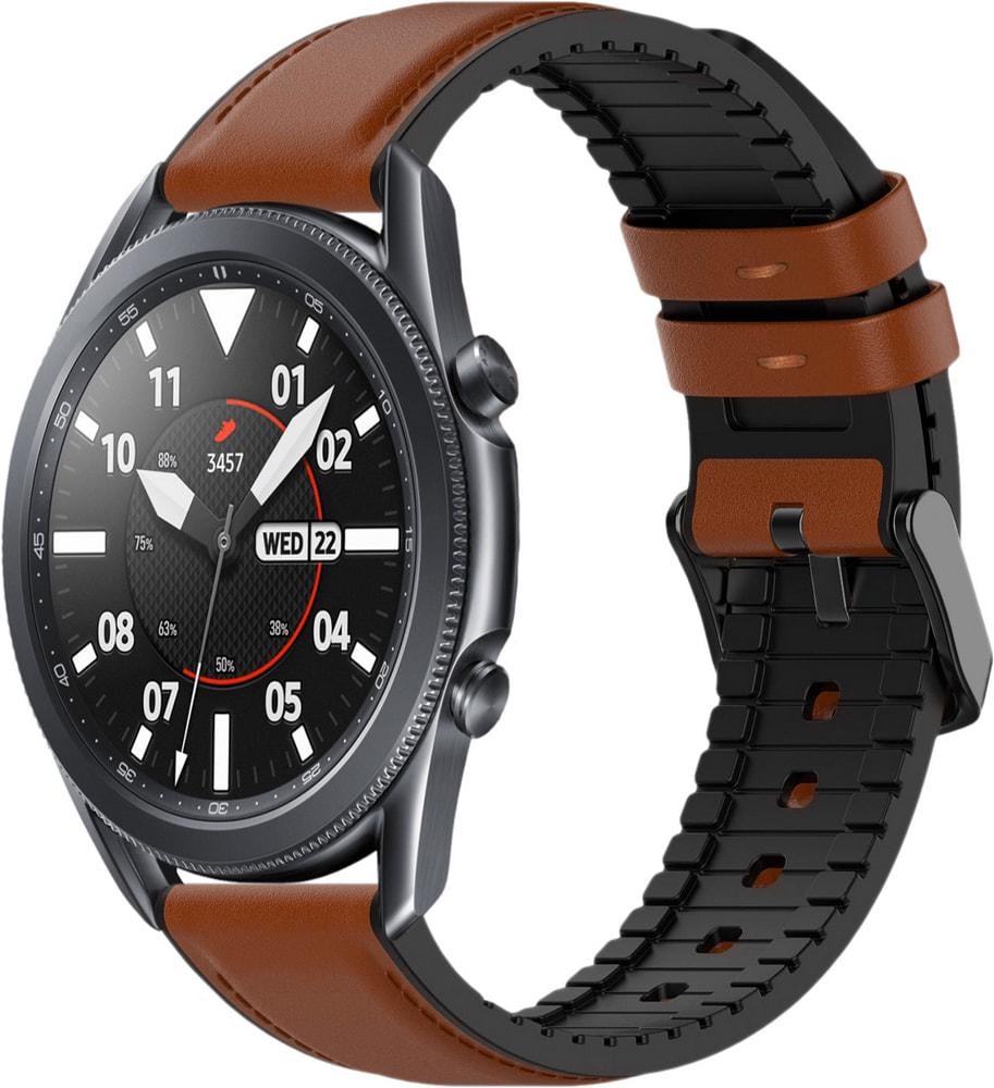 Ремешок кожаный Tamyx для Galaxy Watch 3 45 мм Brown (31610-30)