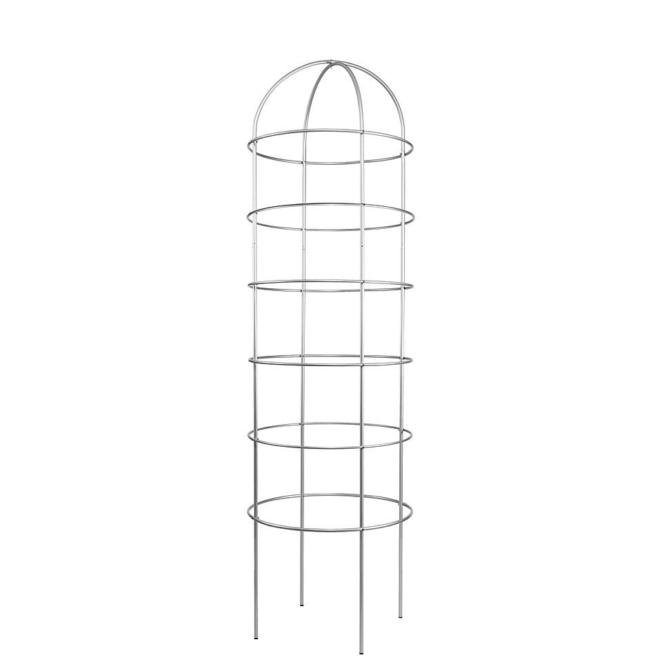 Опора для растений арочно-кольцевая на шесть колец 2800х600х600 мм (АКО-D16/D8-2800*600/6)