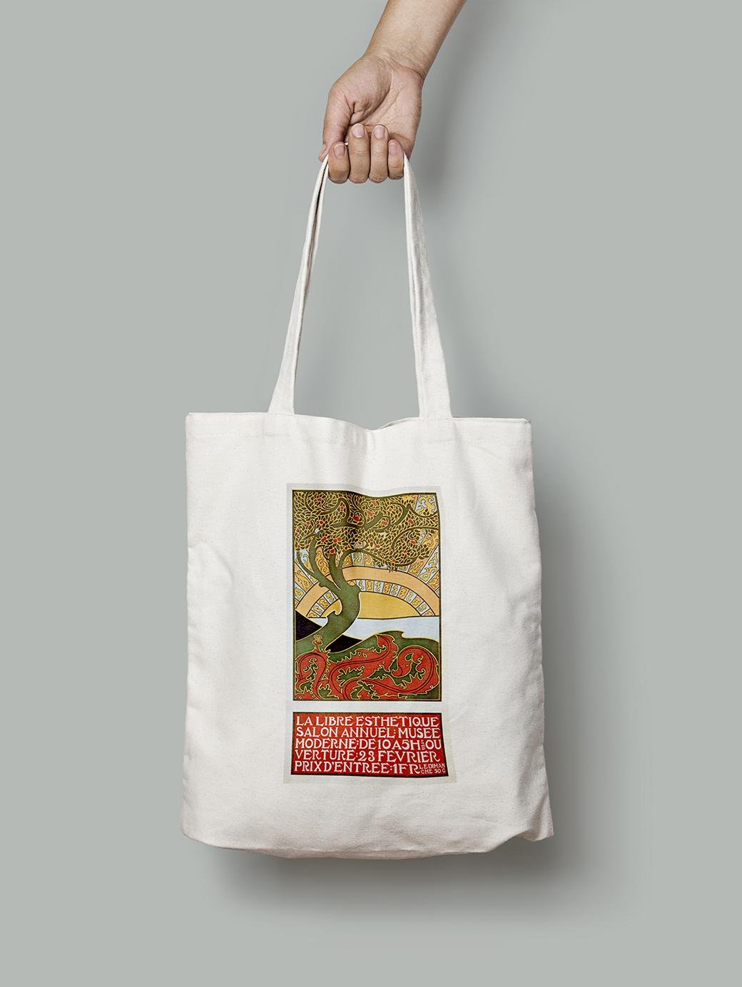 Эко-сумка Реклама алкоголя Альфонса Мухи Траппистин шопер (Retro_Posters_part_3_9_Bag)