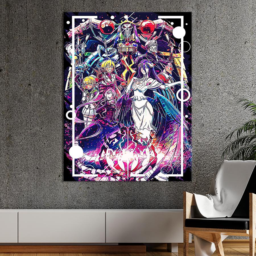 Настенний декор Герои ранобэ Оверлорд 80x60 см (YA-41)