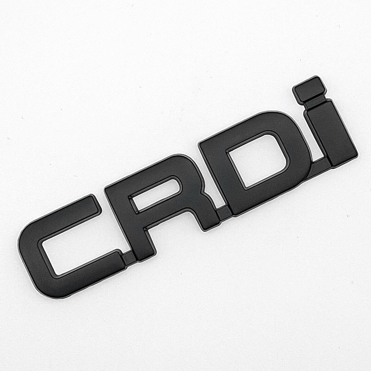 Эмблема надпись CRDi KIA металл 7,5х2 см Черный матовый (2834980226)
