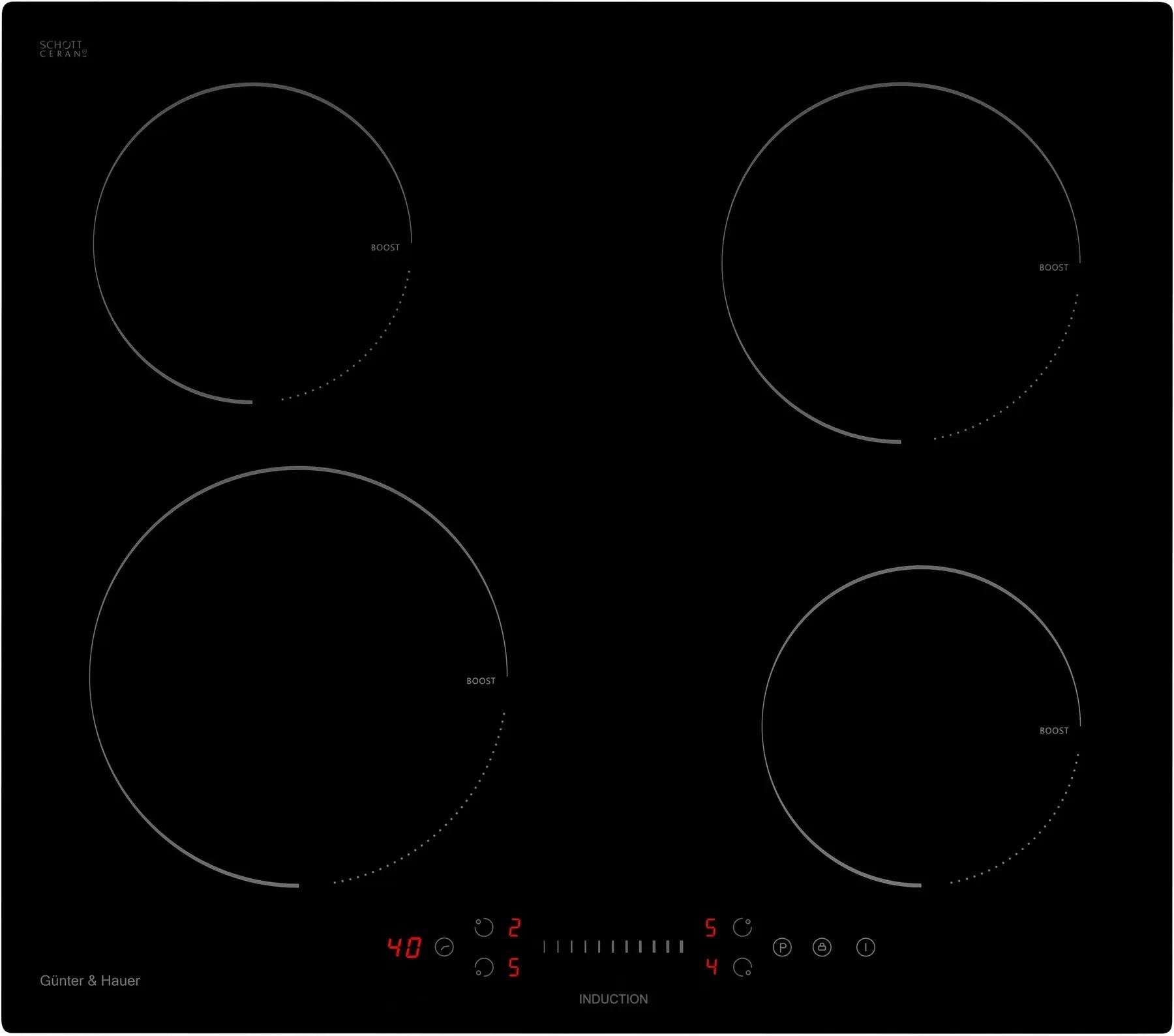 Плита индукционная Gunter&Hauer I 6 M быстрый нагрев и сенсор стильный дизайн