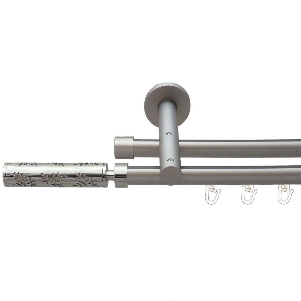 Карниз для штор Orvit Оприлія дворядний профільний 16 см 200 см Сатин (00-00015353)