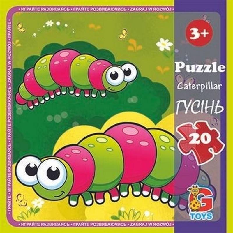 Пазлы детские картонные G-Toys Насекомые 20 эл. (IP-177-P-1013)