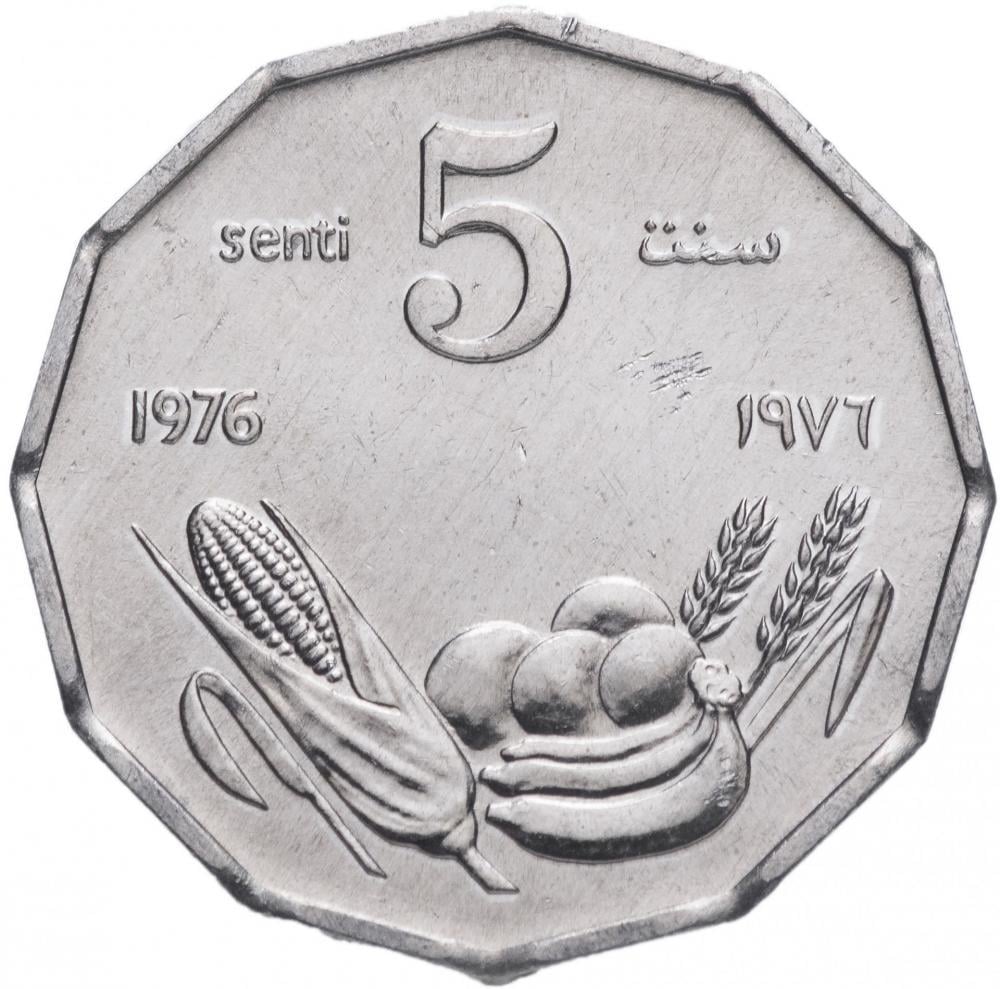 Коллекционная монета Сомали 5 см 1976 VF (KM#24)