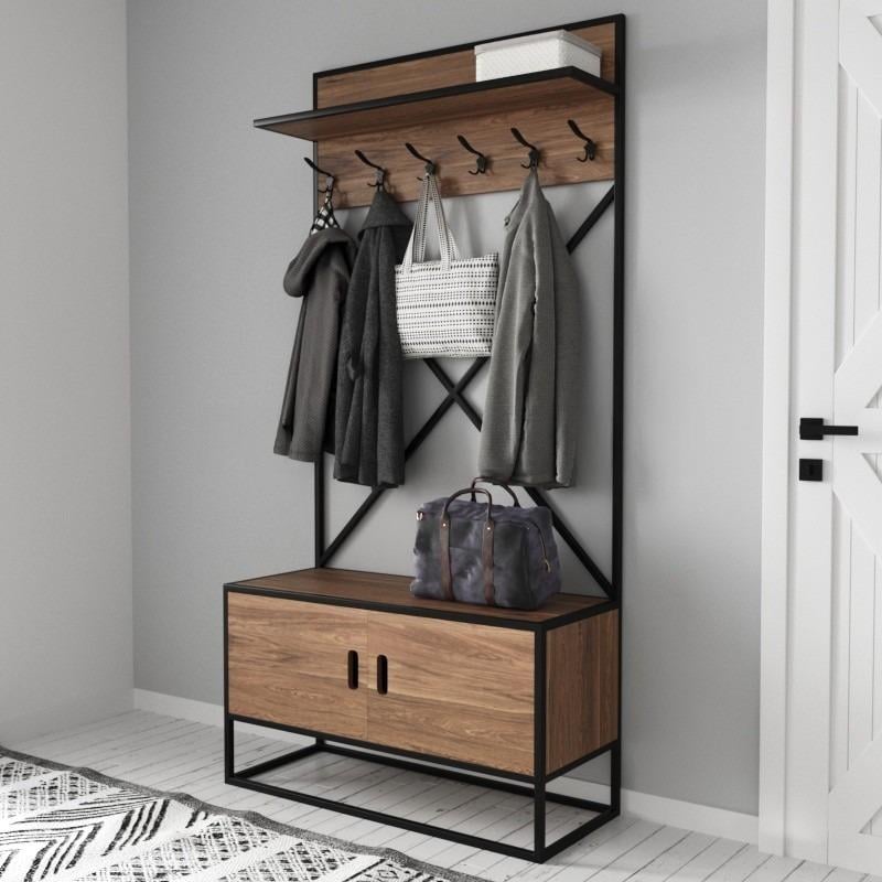 Вішалка для передпокою EcoLoftIN-2785 в стилі лофт (IN-2785)