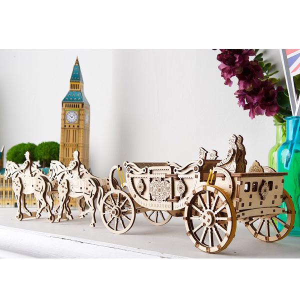 3D пазл механический UGEARS «Королевская карета» - фото 7 3D пазл механический UGEARS «Королевская карета» - фото 7