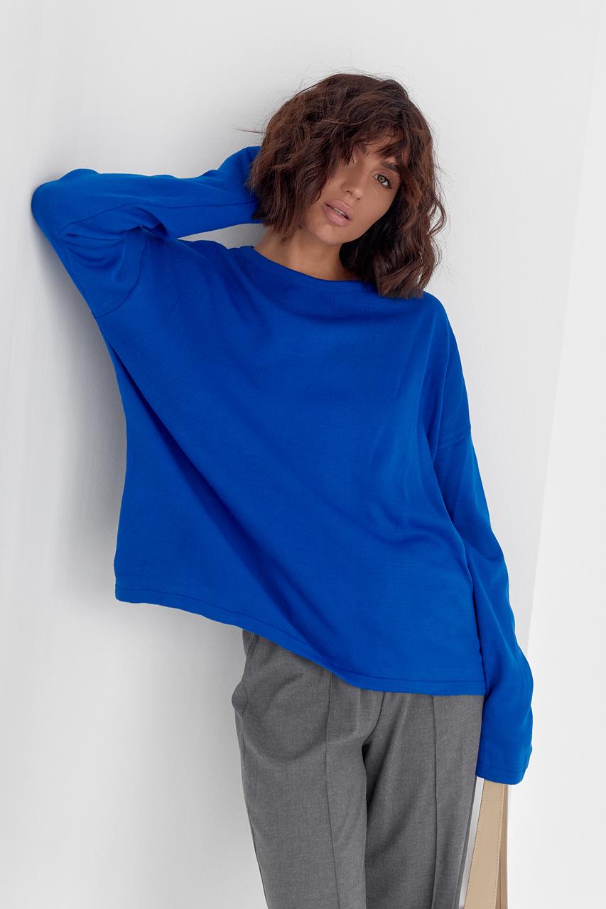 Джемпер женский oversize M Синий (11859738)