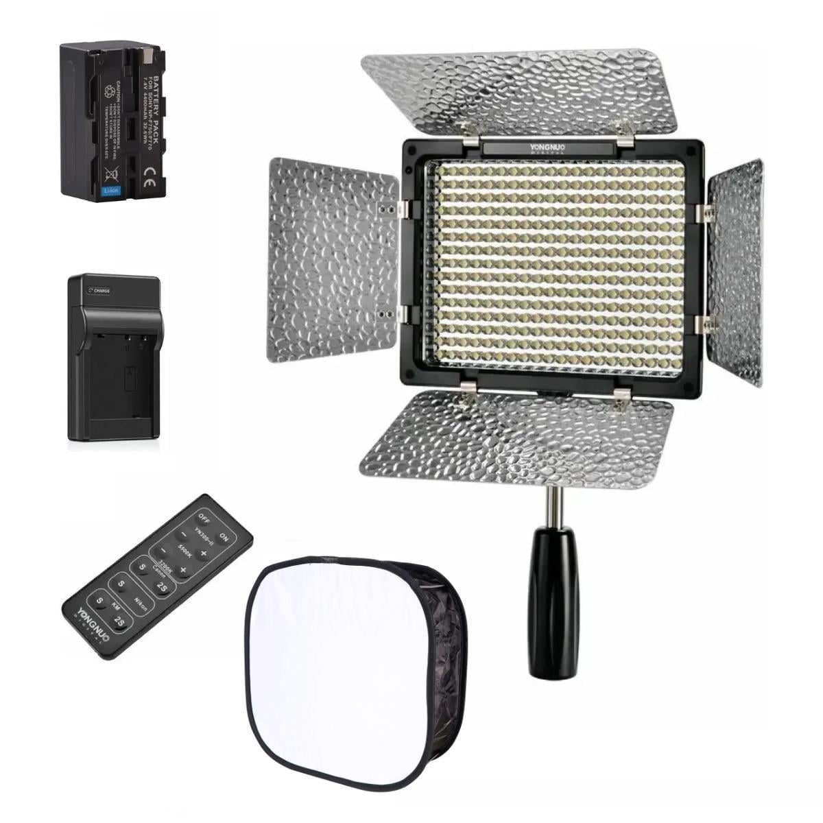 Комплект света полон для фото и видео Yongnuo YN-300 II LED аккумулятор/зарядное устройство/рассеиватель (34630380)
