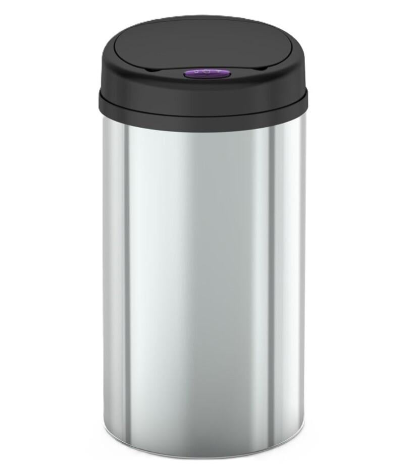 Мусорное ведро сенсорное круглое MIXXUS Premium Ellipse-TC0109 9 л Хром/Черный (MI708) - фото 9