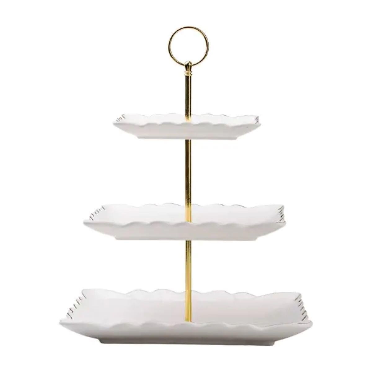 Этажерка для фруктов и десертов 3-ярусная квадратная Белый (5398) - фото 15 Этажерка для фруктов и десертов 3-ярусная квадратная Белый (5398) - фото 15