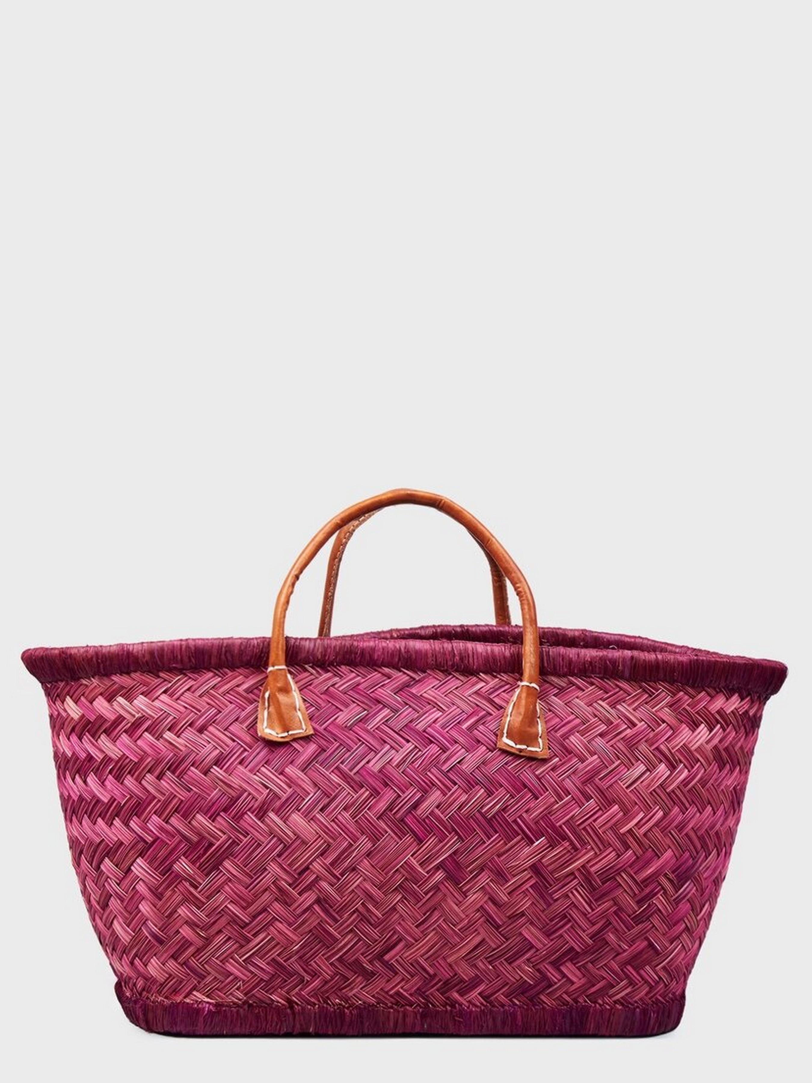 Пляжна сумка LE COMTOUR DE LA PLAGE Aravola BM_Plain_235 Бордовий