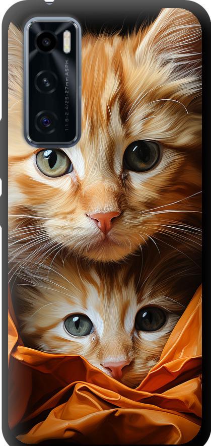 Чехол на Vivo V20 SE Котики 2 (5664b-2128-42517)