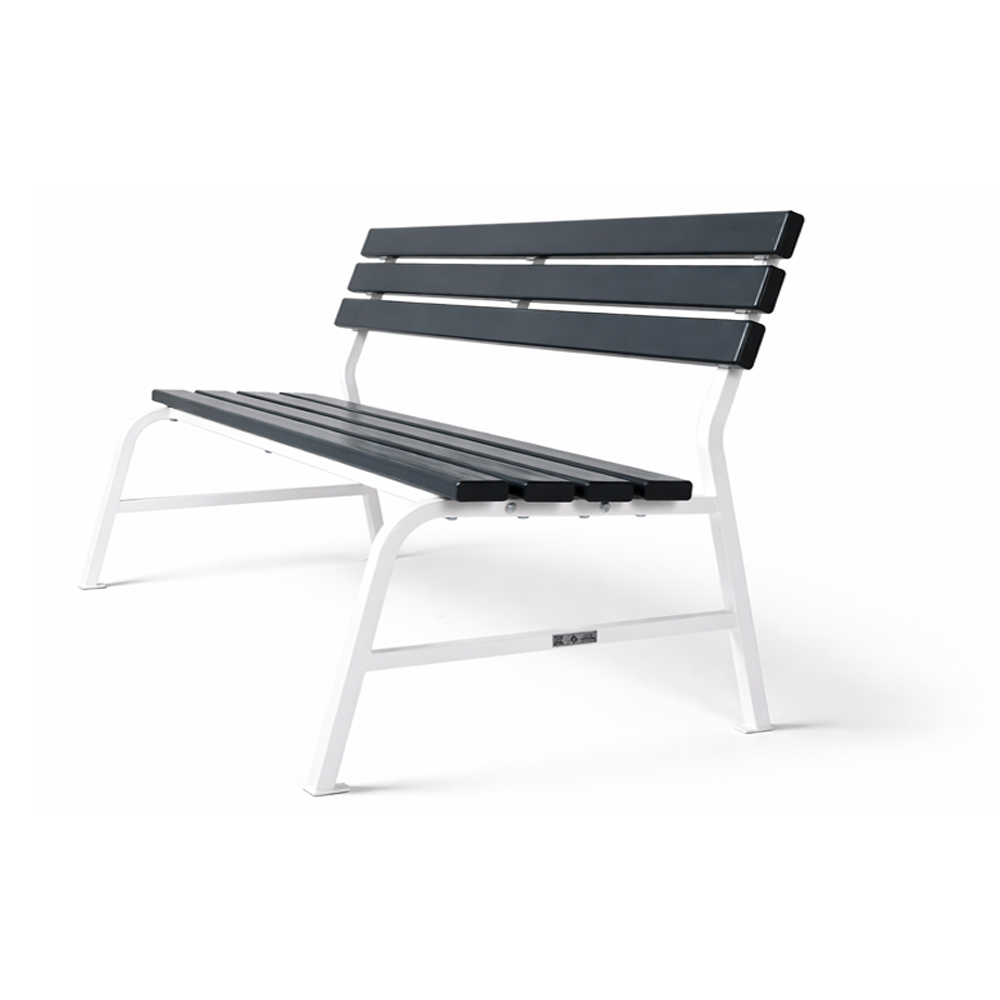 Лавка садовая Classic Comfortable 1.5 м со спинкой ПВХ металлический каркас Графитово-белый (34594636) Лавка садовая Classic Comfortable 1.5 м со спинкой ПВХ металлический каркас Графитово-белый (34594636)