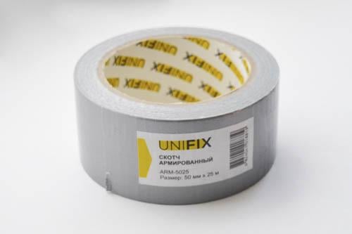 Стрічка армована клейка UNIFIX 50 мм 25 м Сірий - фото 1