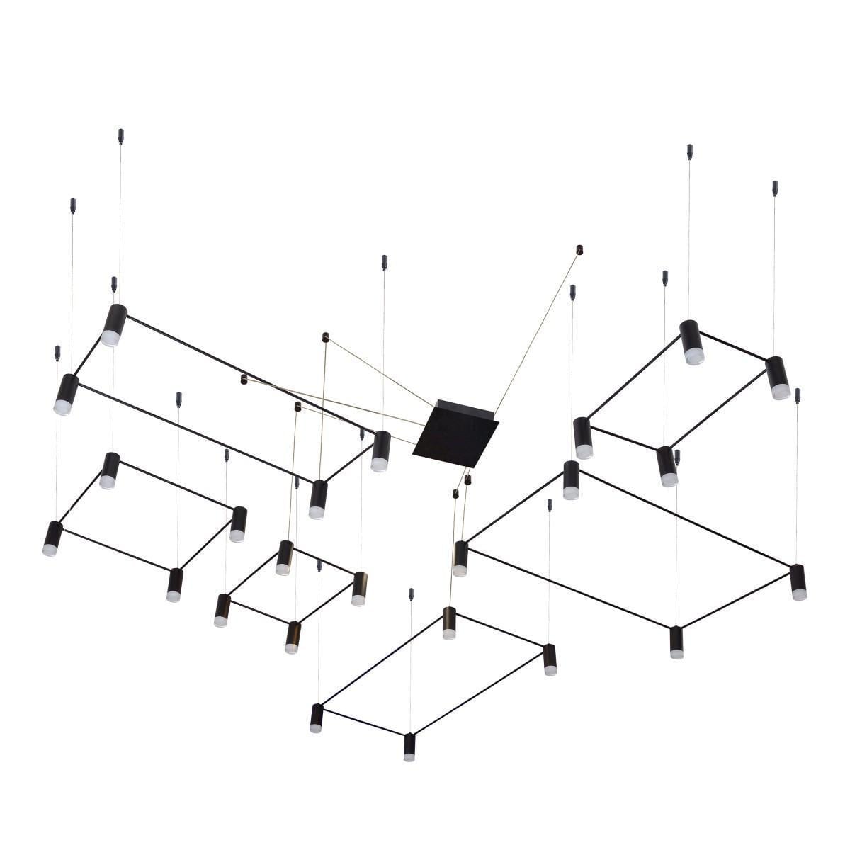 Люстра подвесная лофт Brille LED 120W WW BK BL-838S/6 23-895 Люстра подвесная лофт Brille LED 120W WW BK BL-838S/6 23-895