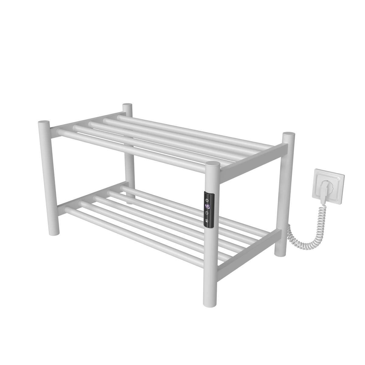 Сушилка электрическая Deffi Tiffany П2 JD03 правое подключение нержавеющая сталь 350х600 мм Белый (C.PT.35.60.2.EWR1)