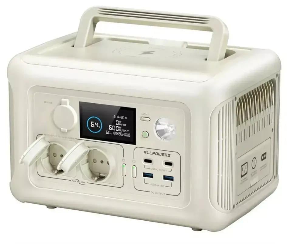 Зарядна станція ALLPOWERS R600 600 Вт 299 Вт/год LiFePO4 Зарядна станція ALLPOWERS R600 600 Вт 299 Вт/год LiFePO4