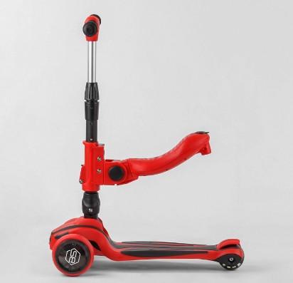 Самокат трехколесный с сиденьем ST-18003 Best Scooter Maxi складной алюминиевый руль 3 колеса PU - фото 3 Самокат трехколесный с сиденьем ST-18003 Best Scooter Maxi складной алюминиевый руль 3 колеса PU - фото 3