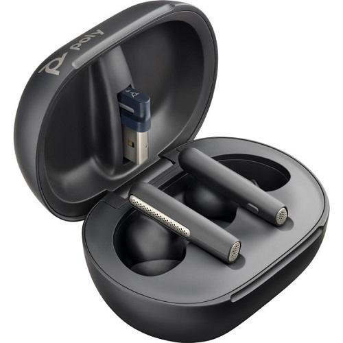 Наушники с микрофоном Poly TWS Voyager Free 60+ Earbuds BT700A TSCHC Type-C Black (7Y8G3AA) - фото 3