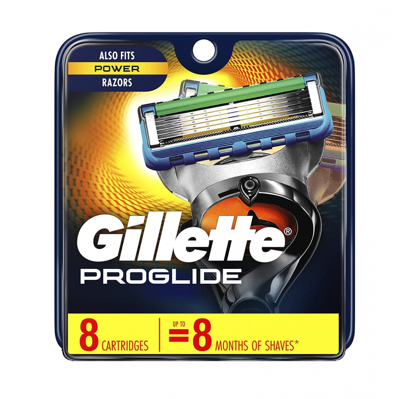 Картриджі змінні для гоління чоловічі Gillette ProGlide Power США 8 шт. - фото 1