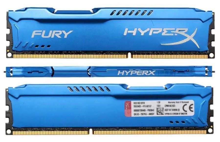 Оперативна пам'ять 2х4 GB DDR3 1600 MHz Kingston Fury Blue з радіатором (HX316C10F/8) Оперативна пам'ять 2х4 GB DDR3 1600 MHz Kingston Fury Blue з радіатором (HX316C10F/8)