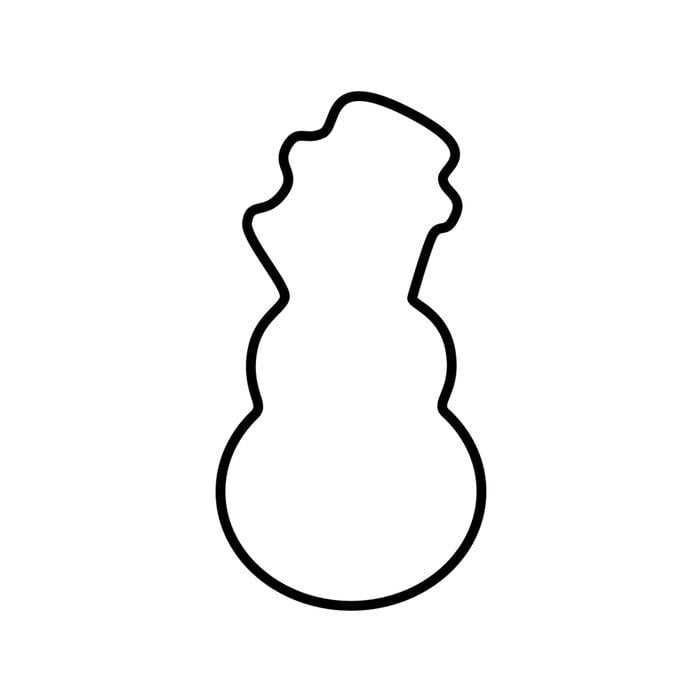 Формочка для печенья Kaiser Снеговик металлическая 7 см (33972031)