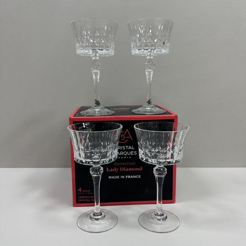 Набор бокалов для шампанского и коктейлей CD'A Lady Diamond X1718 4 шт. 230 мл 18х9,5 см (2803507411) - фото 2 Набор бокалов для шампанского и коктейлей CD'A Lady Diamond X1718 4 шт. 230 мл 18х9,5 см (2803507411) - фото 2