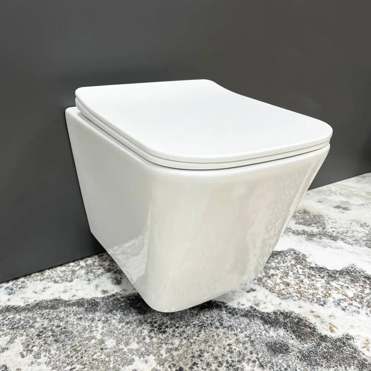 Унитаз подвесной VBI Caprera безобедочный 505x345 мм Белый (RM-VBI-020300)