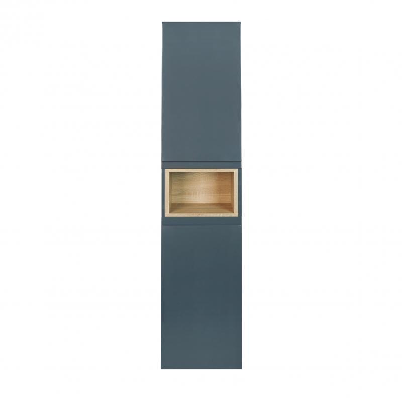 Пенал подвесной Q-tap Robin N 350х1650х316 Graphite/Whitish oak (QT1376PP16520RGWO)