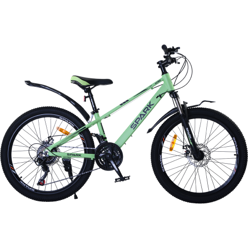 Велосипед Spark AERO колеса 24" алюминиевая рама 12" Салатовый (000239182)