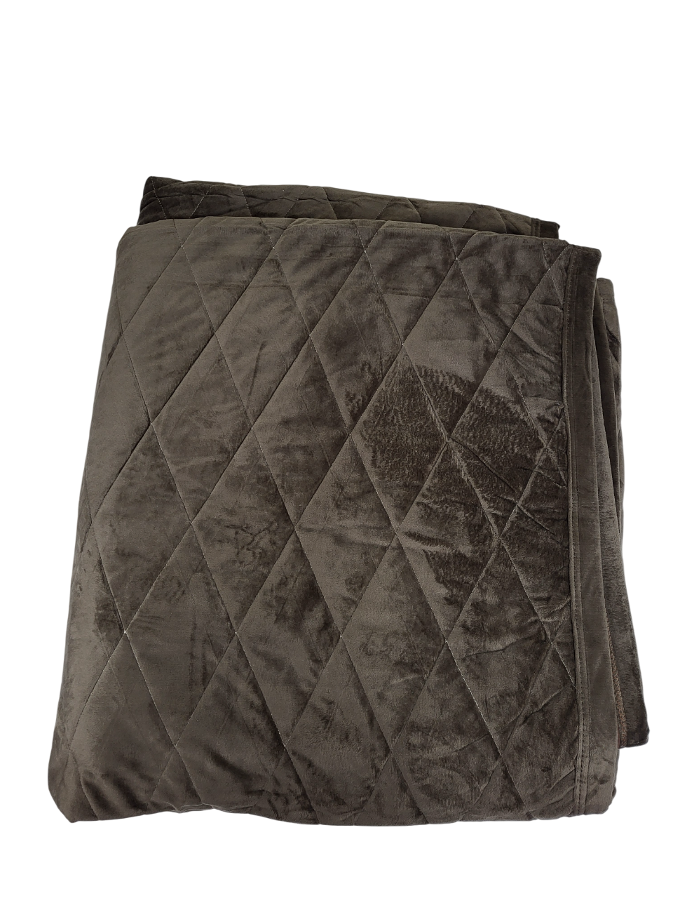 Плед-покрывало велюр евро 220х240 см Коричневый (1656) - фото 3 Плед-покрывало велюр евро 220х240 см Коричневый (1656) - фото 3