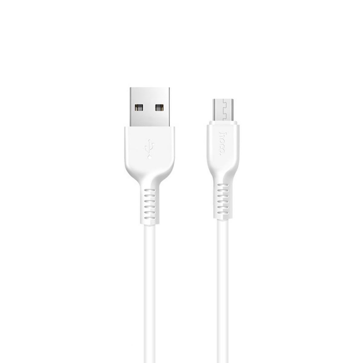 Кабель Hoco X13 Easy charged Micro charging cable L-1M White