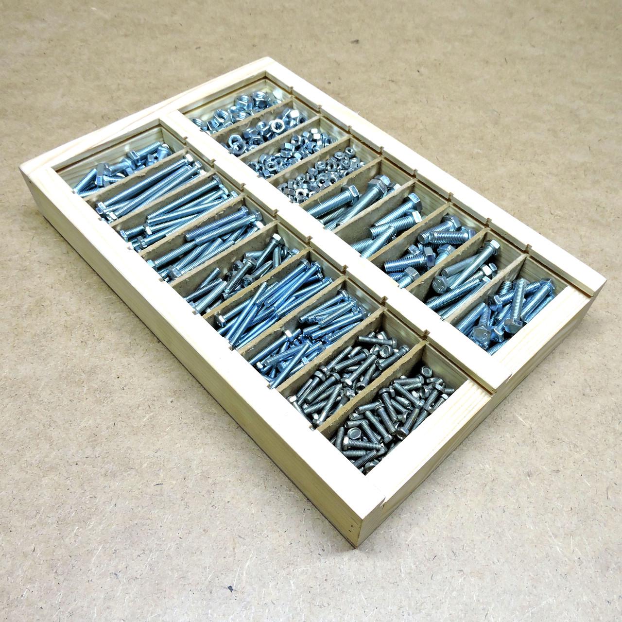 Набор болтов и гаек 2х М4-М8 1110 шт. (НБМ-000107)