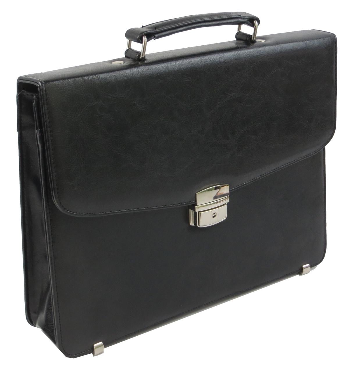 Портфель мужской из искусственной кожи Exclusive Черный (1034955896)