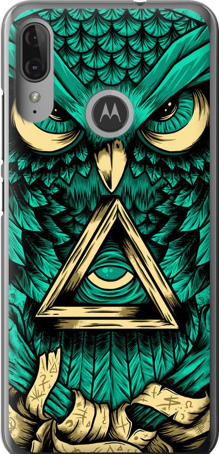 Чохол на Motorola Moto E6 Plus Сова Арт-тату (3971u-1780-42517)