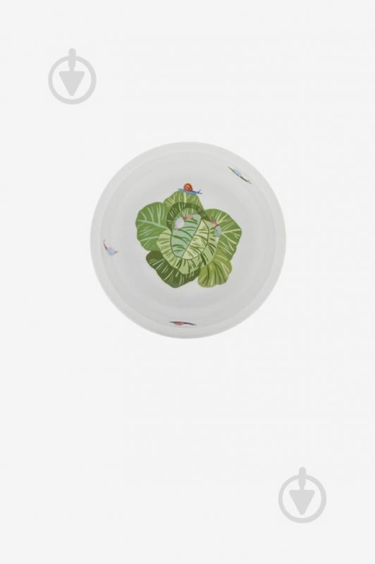 Тарелка Degrenne Paris Les Amis du Potager 17 см Белый с рисунком (231751)