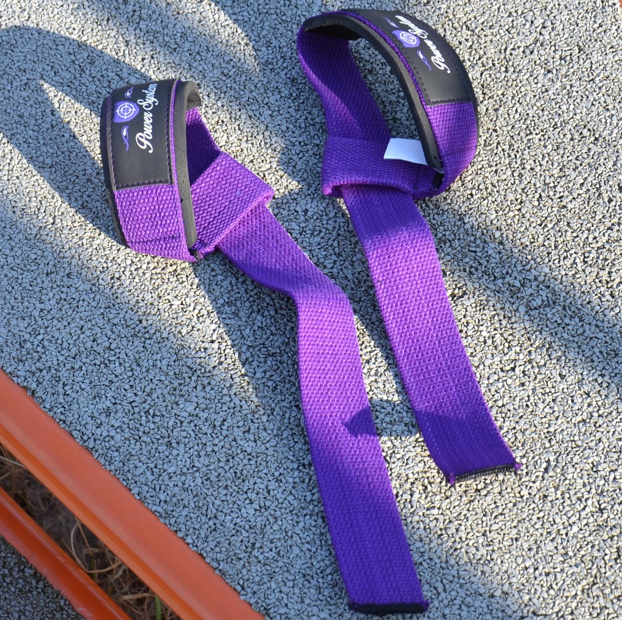 Лямки для тяги Power System PS-3420 G-Power Straps Purple (21398853) - фото 8