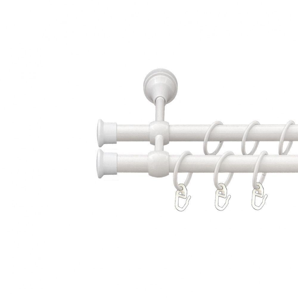 Карниз Orvit Дуо двухрядный гладкий 19/19 мм 300 см Серый (00-00015477)