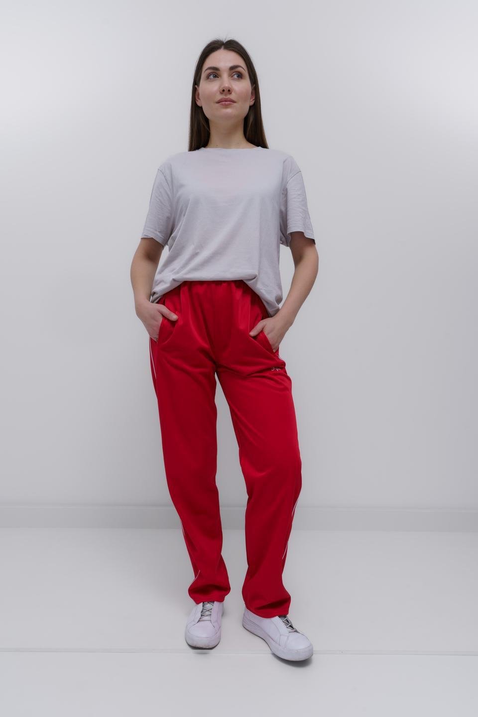 Спортивні штани жіночі UT BR301 р. 56 Червоний (24468864)